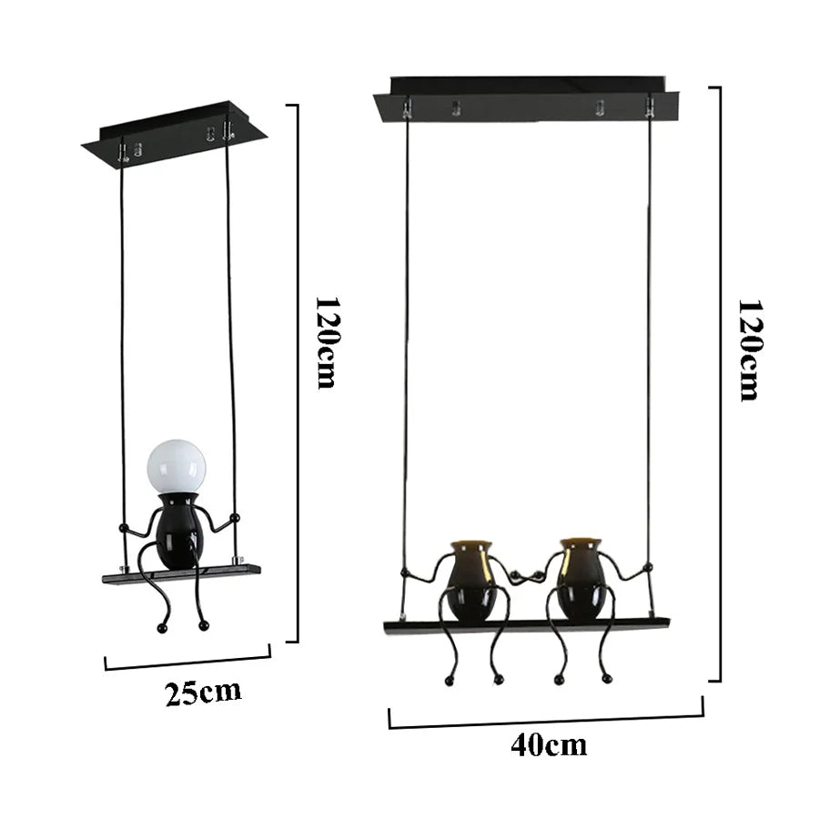 Little Man Swing LED Pendant Light David™ 2.0 Spingar.com