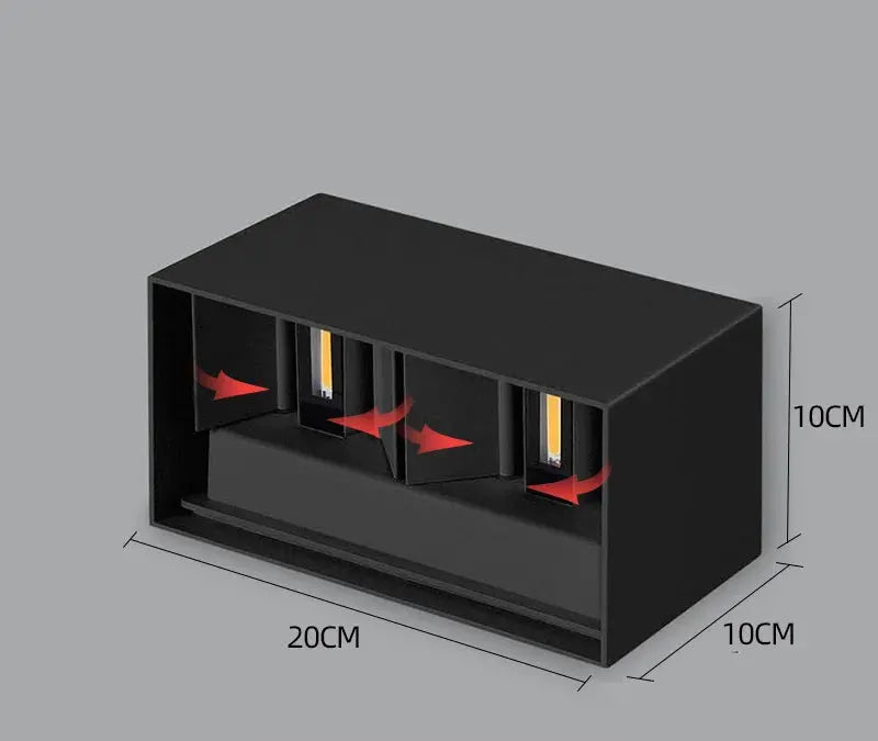 Ember – Modern Outdoor IP65 LED Wall Lamp for Durable, Stylish Lighting Kozyled