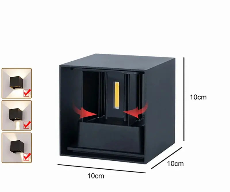 Ember – Modern Outdoor IP65 LED Wall Lamp for Durable, Stylish Lighting Kozyled