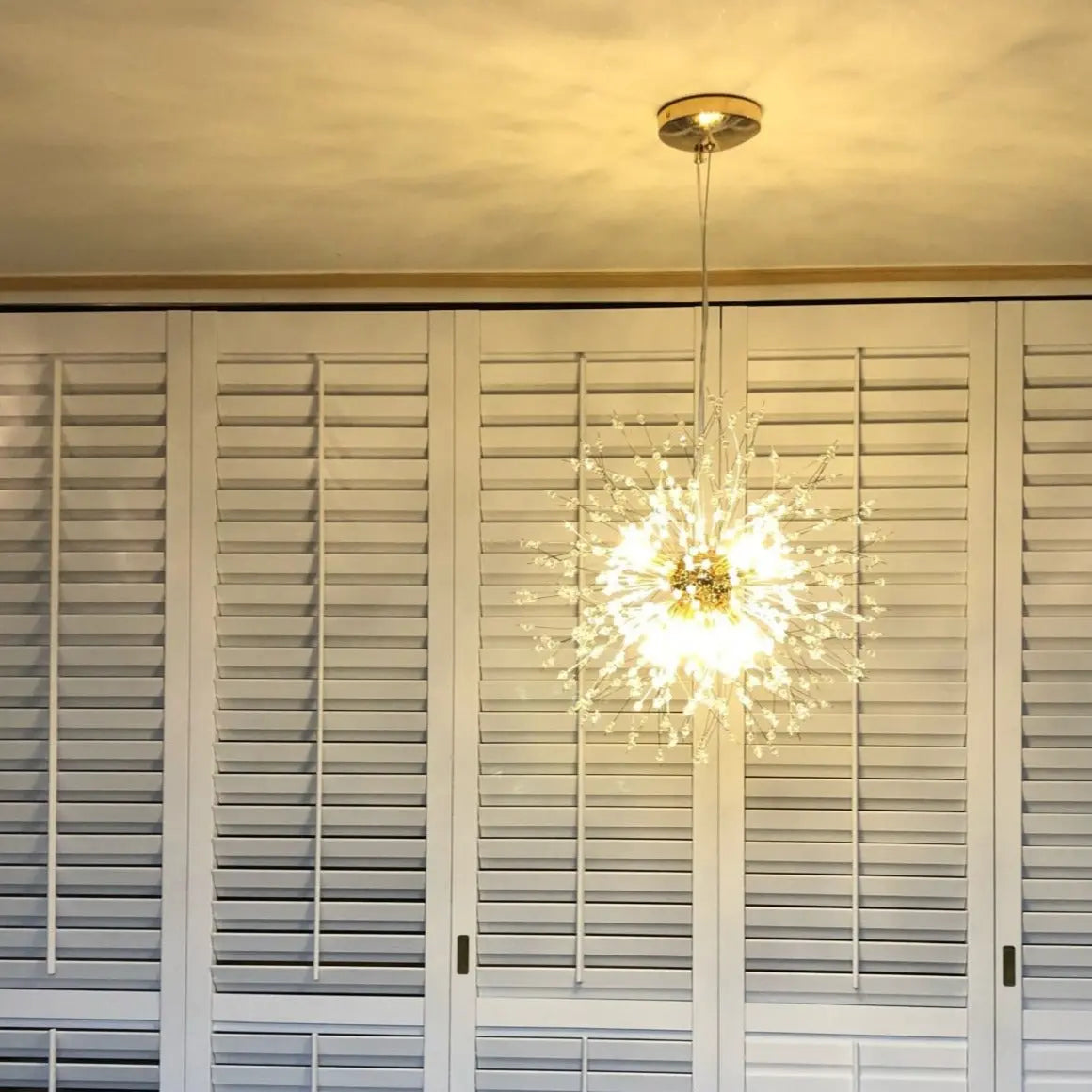 Modern Crystal Dandelion LED Pendant Lamp Oskar SPINGAR.COM