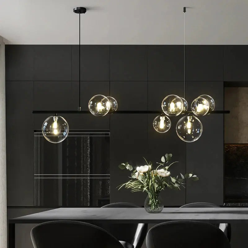Jurgen – Modern LED Pendant Light with Sleek Metal and Glass Design for Dining Tables and Bars Kozyled.com