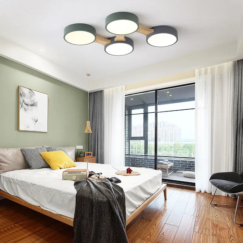 Modern Wrought Iron Round Dimmable LED Ceiling lamp Soren SPINGAR.COM