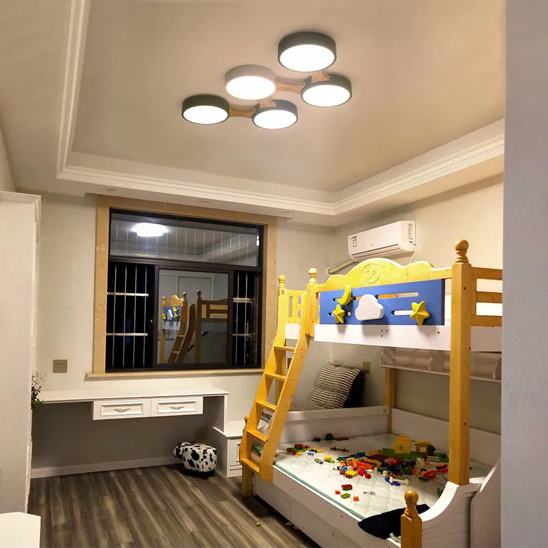 Modern Wrought Iron Round Dimmable LED Ceiling lamp Soren SPINGAR.COM