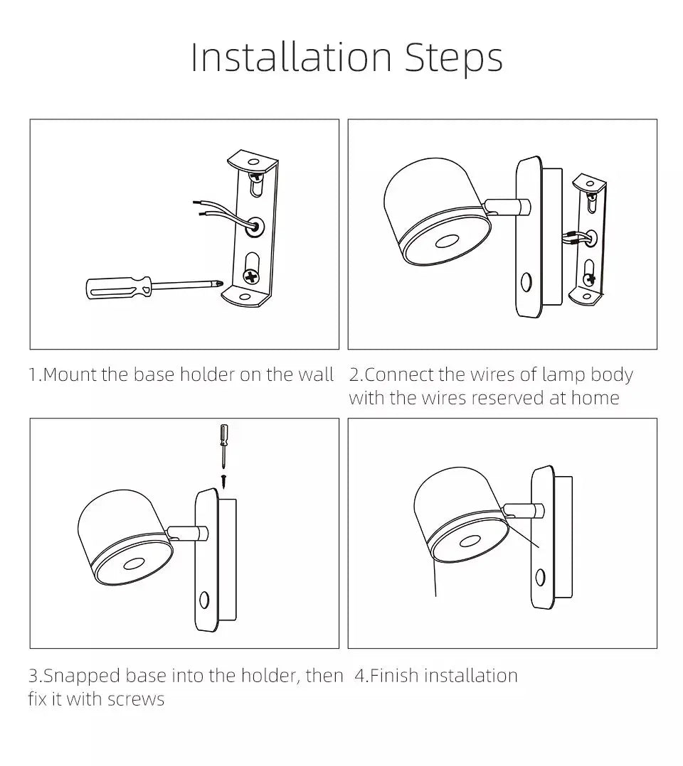 Rotatable Dimmable LED Wall Lamp Luca SPINGAR.COM