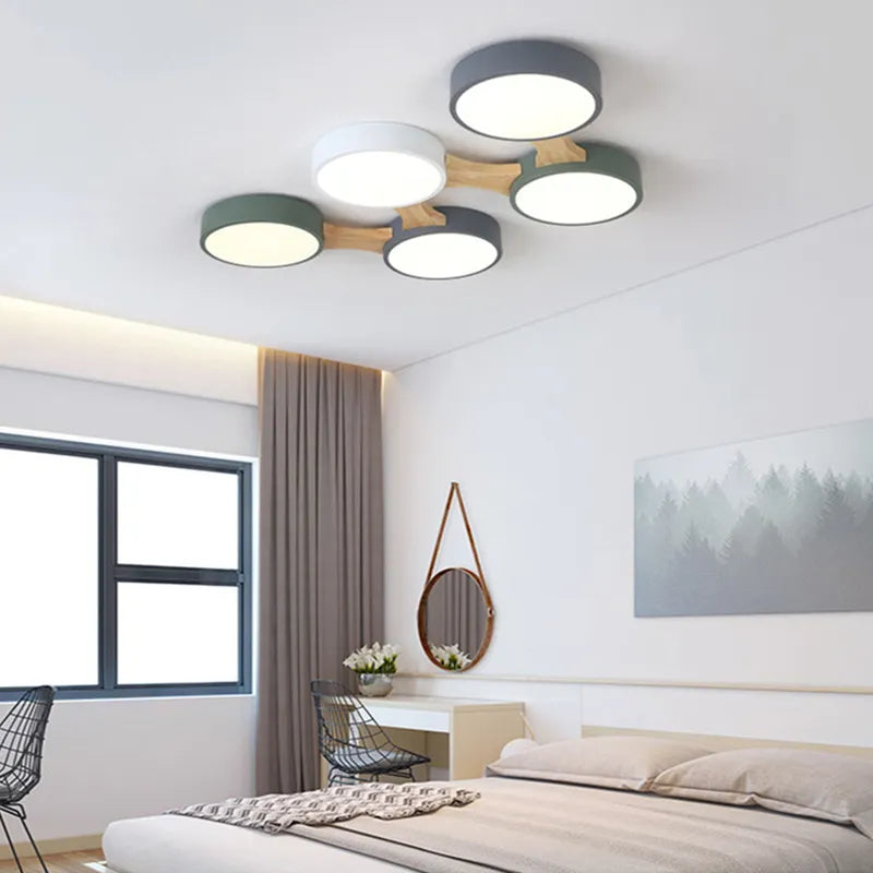 Modern Wrought Iron Round Dimmable LED Ceiling lamp Soren SPINGAR.COM