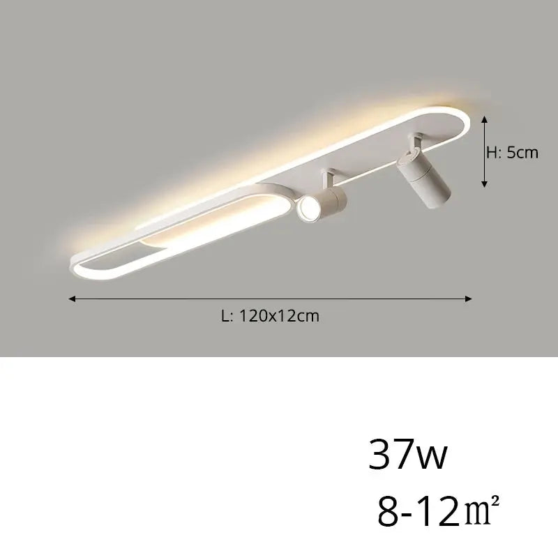 Jensen – Modern LED Ceiling Lamp with Adjustable Spotlights for Focused Lighting Kozyled