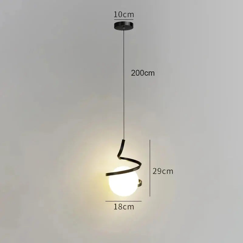 Lunvar – Sophisticated Nordic LED Dimmable Bedside Pendant Lamp Lampasa.com