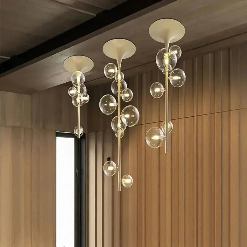 Alfred – Modern Minimalist LED Pendant Light with Glass Ball Design for Ceilings Kozyled.com