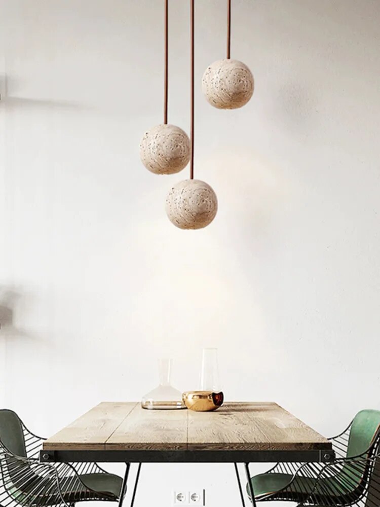 Naturel Cave Stone LED Pendant Lamp Vibeke SPINGAR.COM