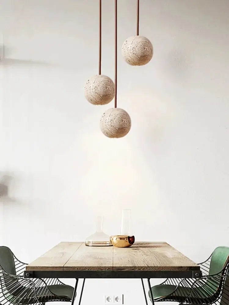 Naturel Cave Stone LED Pendant Lamp Vibeke SPINGAR.COM