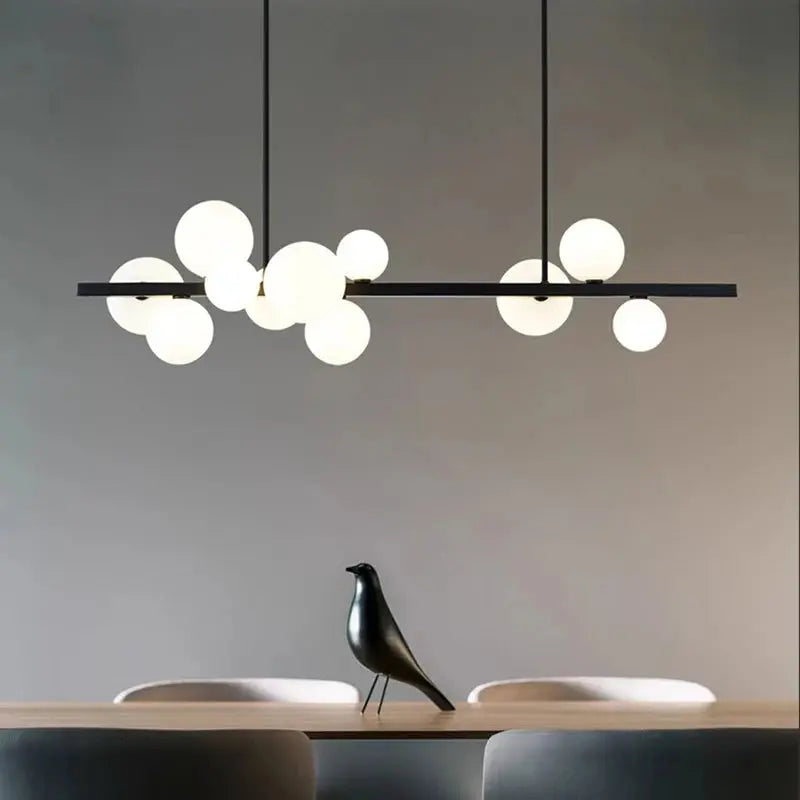 Alvin – Modern LED Pendant Light with Metal and Glass Design for Dining Tables and Bars Kozyled.com