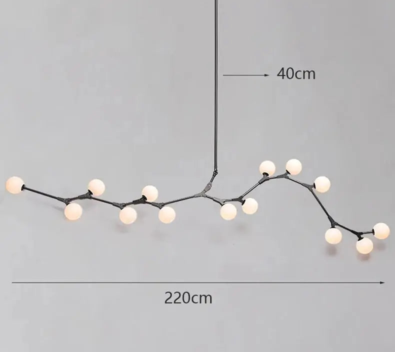 Viggo – Creative Branch-Style Extra-Long Dimmable LED Pendant Light for Dining Tables and Bars Kozyled.com