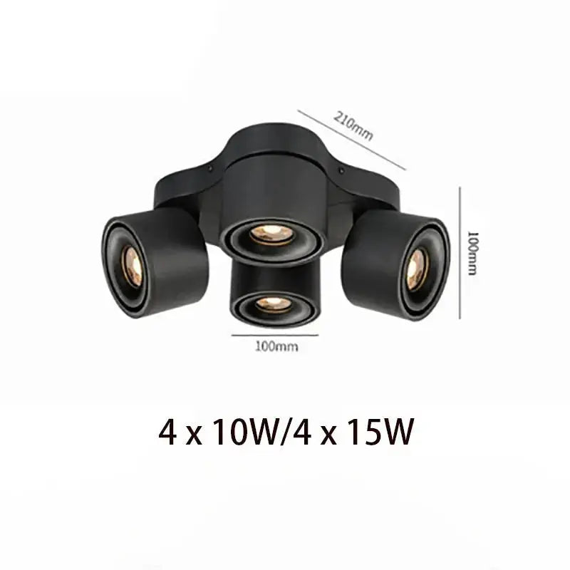 Dimmable Foldable Rotateable LED Spotlight - Milo Lampasa.com