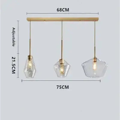 Orya – Artistic Modern Amber Glass LED Pendant Lamp Lampasa.com