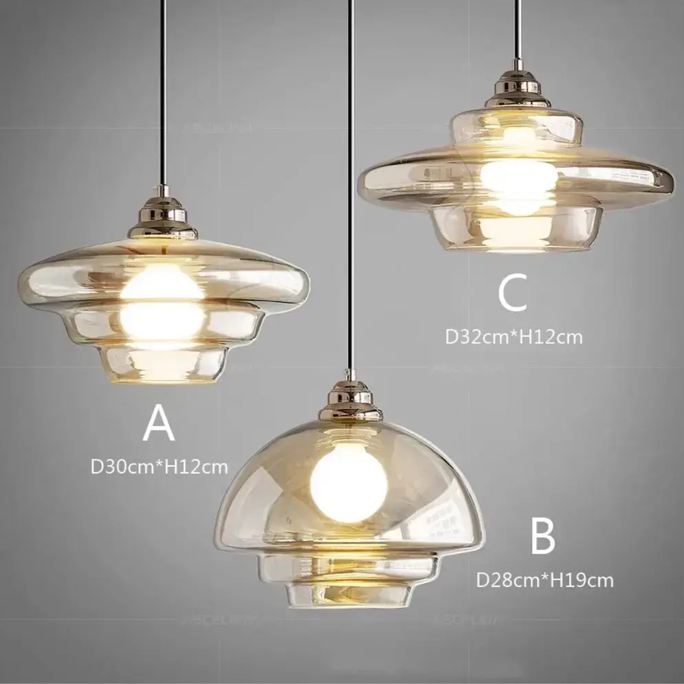 Amara – Antique Style LED Glass Pendant Lamp Lampasa.com