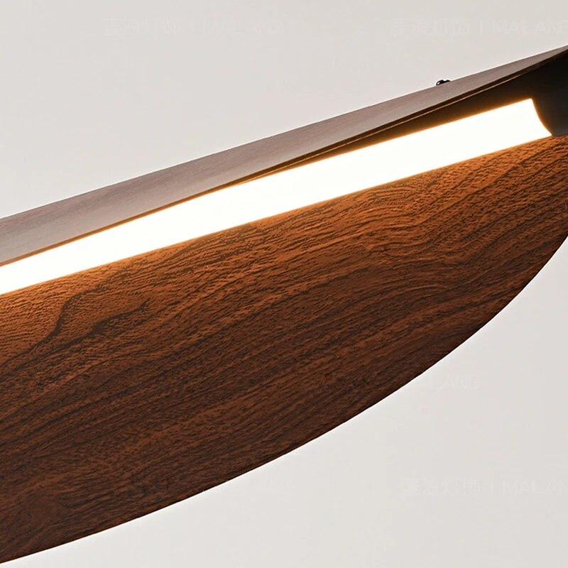 Imitation Wood Elliptical Classic LED Wall Lamp Jens SPINGAR.COM