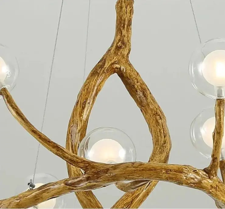 Elof – Rustic LED Pendant Light with Tree Branch inspired Design Lampasa.com