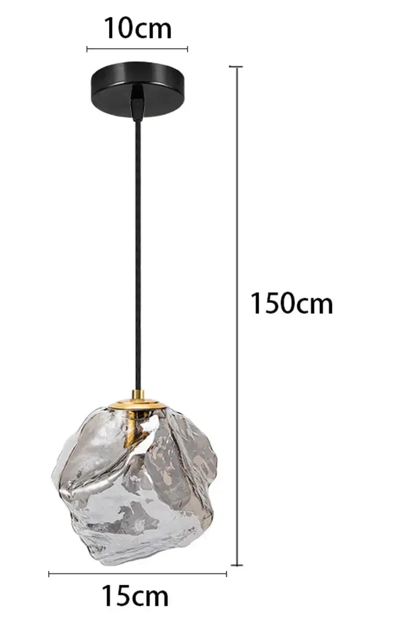 Vela – Modern Luxury Glass Dimmable LED Pendant Lamp Lampasa.com
