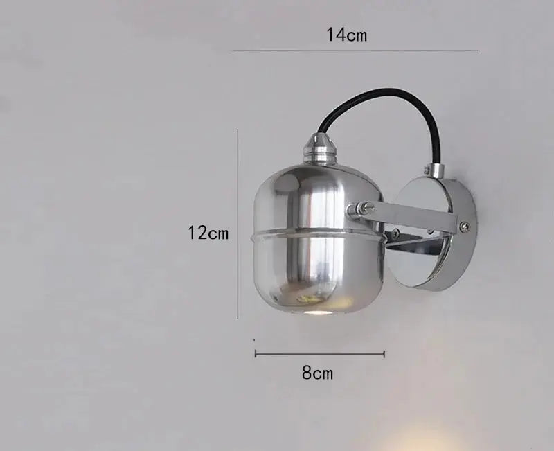 Randel – Chrome Metal LED Wall Light with Sleek Modern Design Lampasa.com