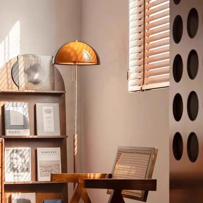 Marvella – Vintage Bauhaus Orange Floor Lamp Lampasa.com