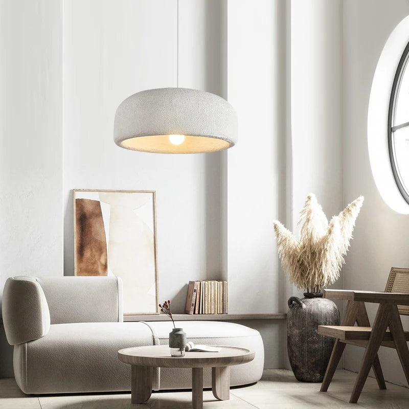 Handmade Japanese Wabi-Sabi LED Pendant Lamp Finn SPINGAR.COM