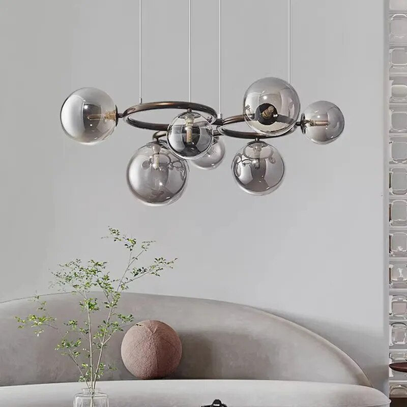 Dimmable Luxury Scandinavian Design Glass Ball LED Pendant lamp Erla SPINGAR.COM