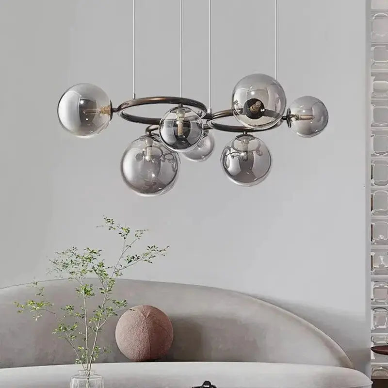 Dimmable Luxury Scandinavian Design Glass Ball LED Pendant lamp Erla SPINGAR.COM