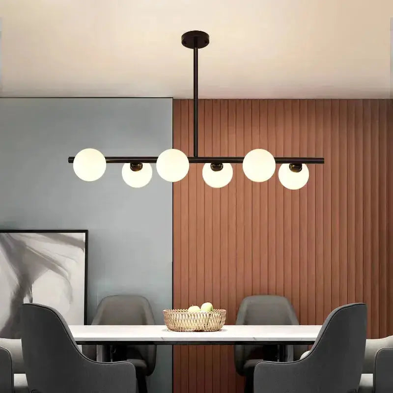 Edvin – Modern Glass Ball LED Pendant Light for Dining Tables and Bars Kozyled.com