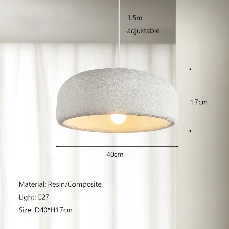 Handmade Japanese Wabi-Sabi LED Pendant Lamp Finn SPINGAR.COM