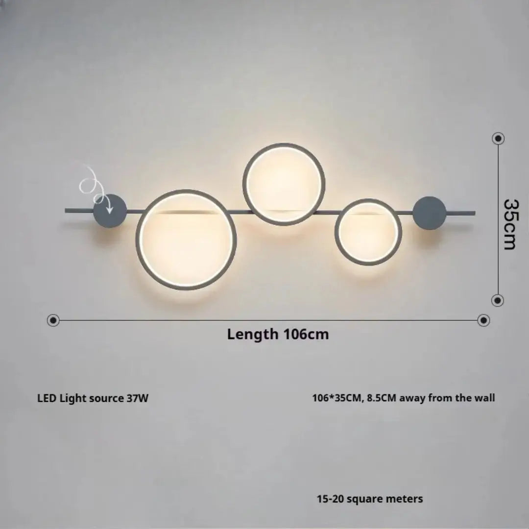 Modern Nordic Creative Ring LED Wall Lamp – Modena lampasa.com