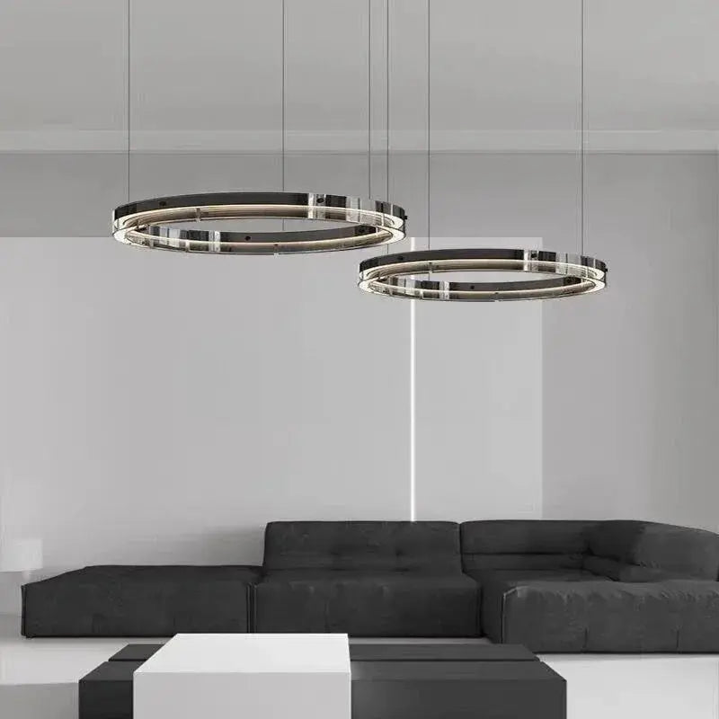 Espen – Modern Glass Circle Dimmable LED Pendant Lamp for Sleek Lighting Kozyled