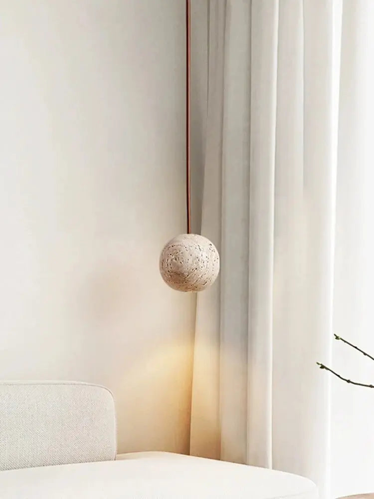 Naturel Cave Stone LED Pendant Lamp Vibeke SPINGAR.COM