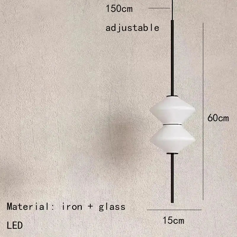 Hedvig – Modern White Glass LED Pendant Lamp Lampasa.com