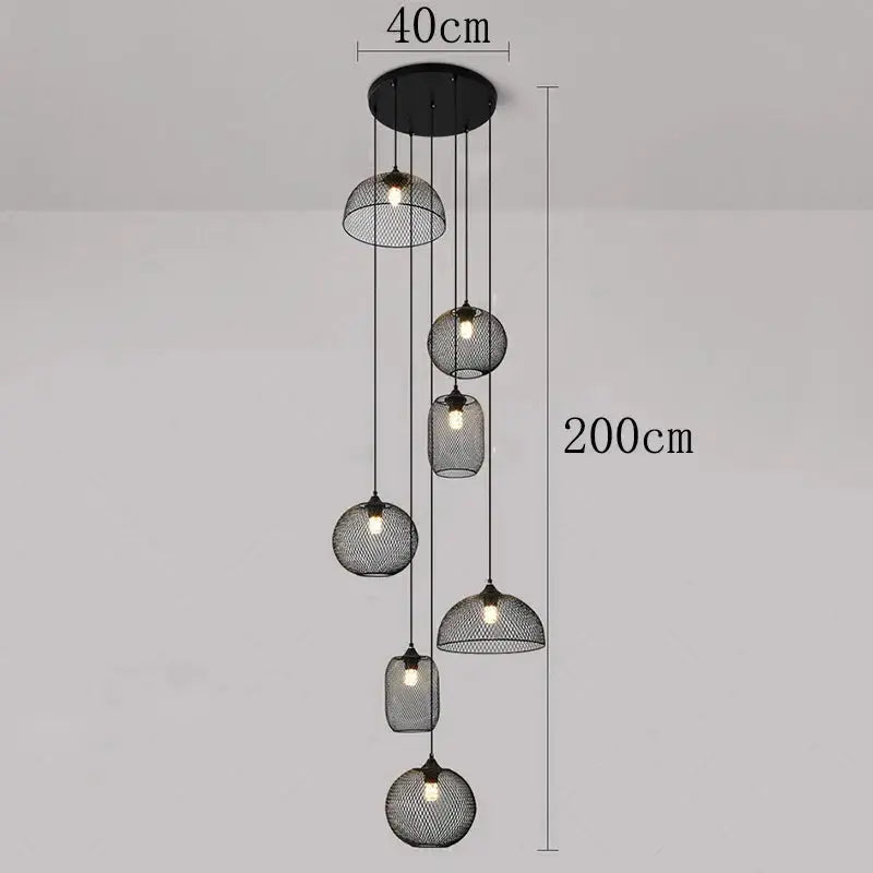 Tyra – Modern Spiral Dimmable LED Staircase Chandelier Lampasa.com