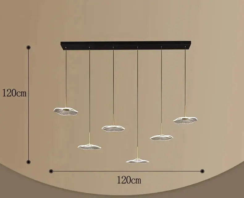 Nyelle – Modern Dimmable LED Dining Table lamp/ Bar Lamp With Spotlights Lampasa.com