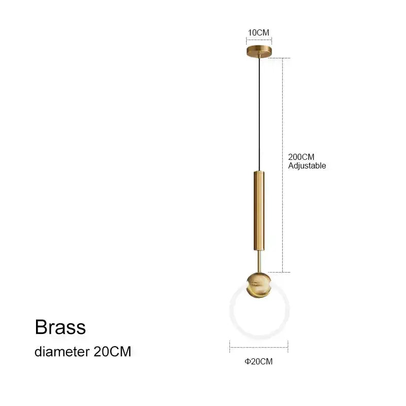 Myntor – Unique Modern LED Ring Bedside/ Corner Pendant lamp Lampasa.com