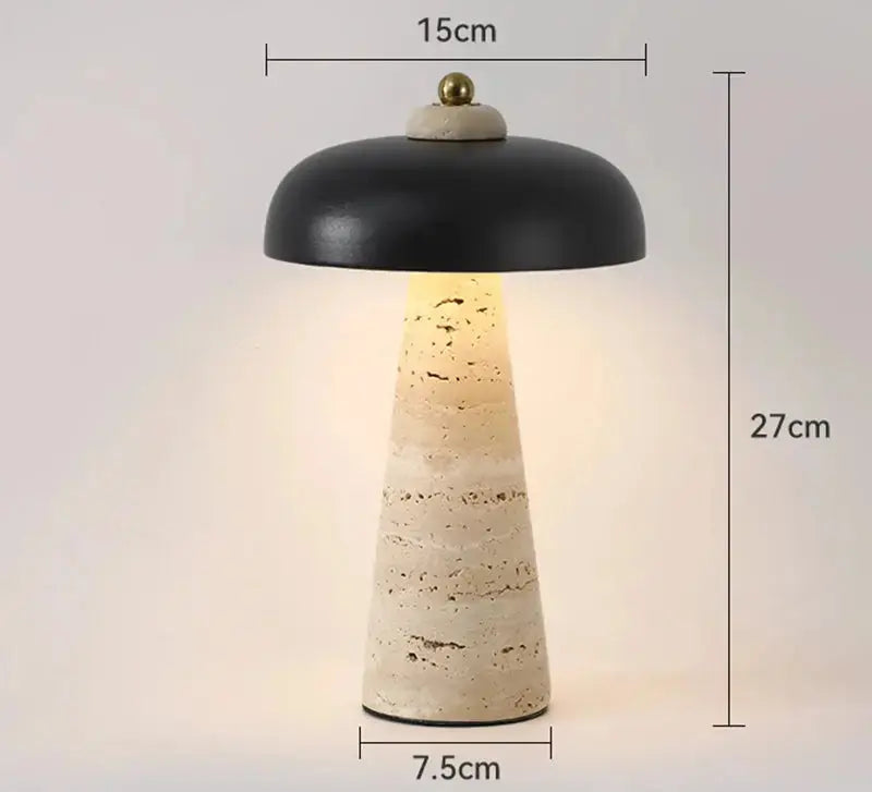 Rechargeable Yellow Cave Stone LED Table Lamp - Jorid Lampasa.com