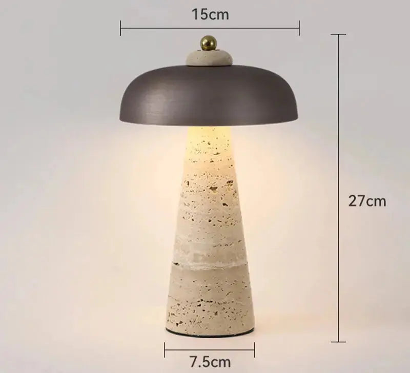 Rechargeable Yellow Cave Stone LED Table Lamp - Jorid Lampasa.com
