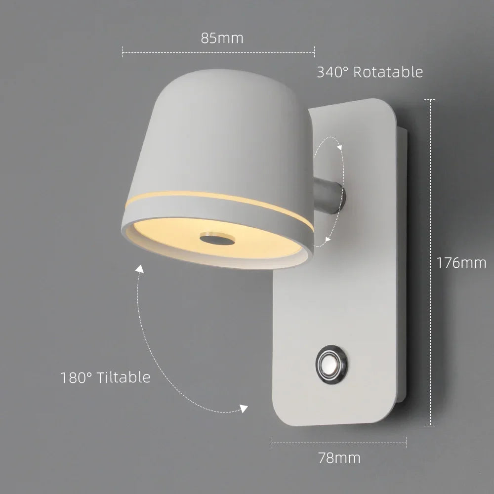 Rotatable Dimmable LED Wall Lamp Luca SPINGAR.COM