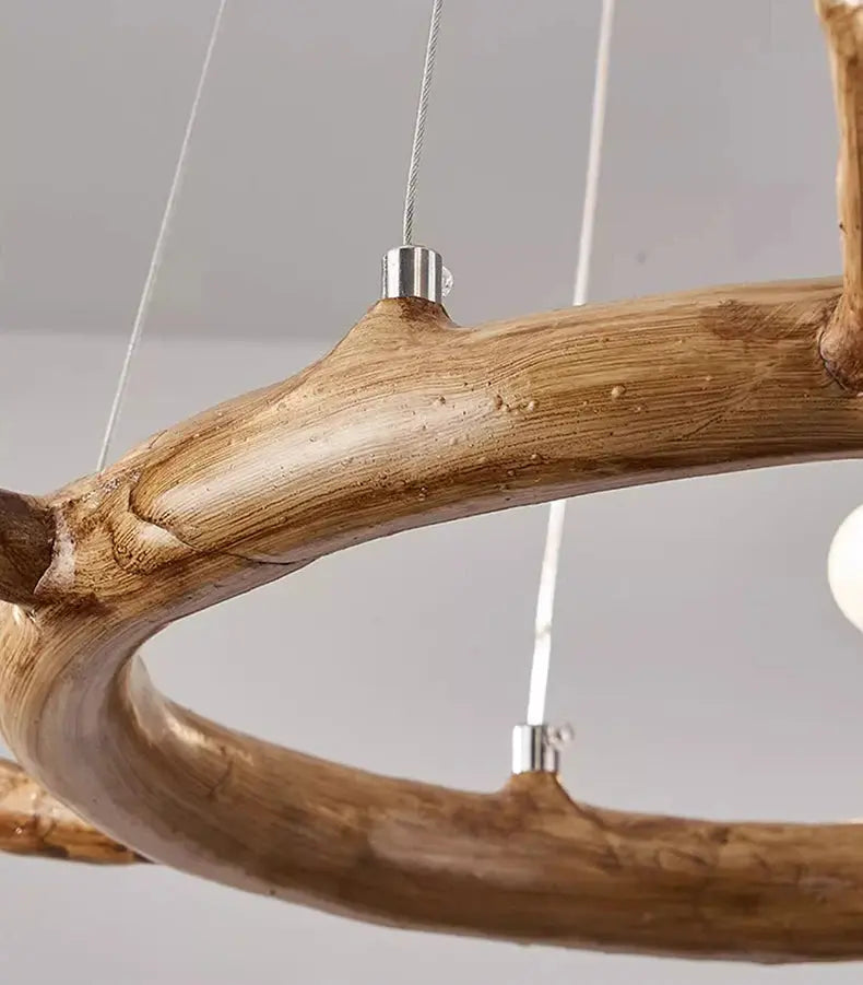 Dane – Rustic Dimmable LED Pendant Light with Tree Branch inspired Design Lampasa.com