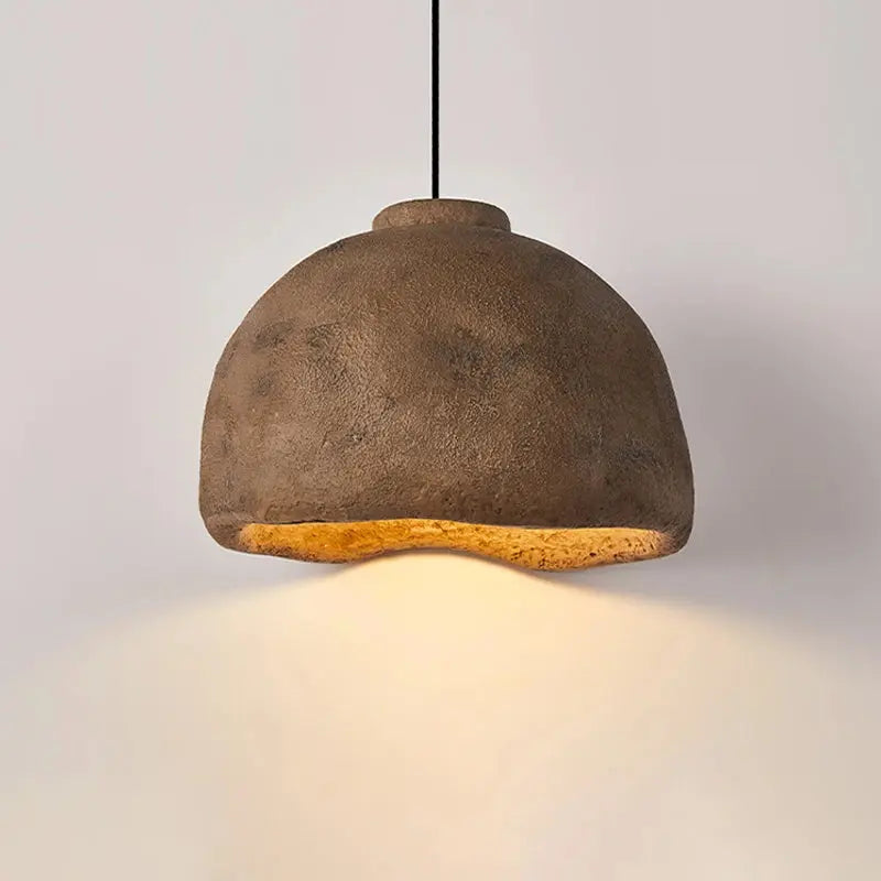 Handmade Japanese Wabi Sabi LED Pendant Lamp Tamiko SPINGAR.COM