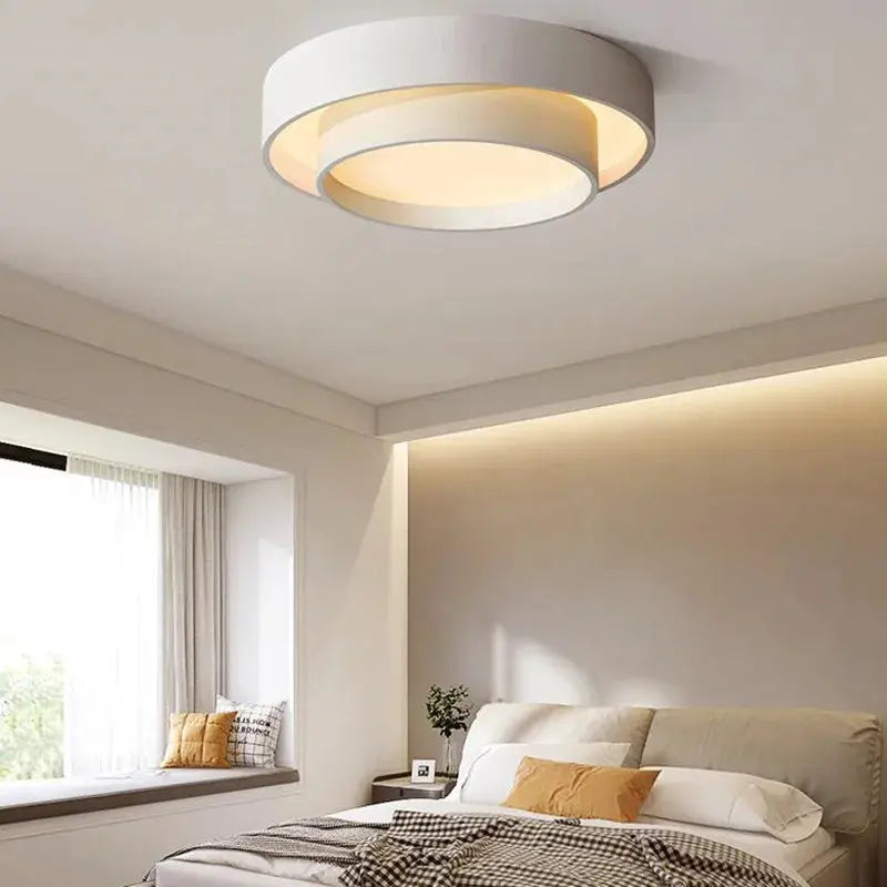 Ozzie – Round Dimmable LED Art Ceiling Lamp for Contemporary Spaces Kozyled