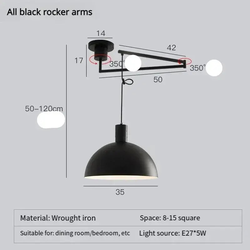 Draxel – Modern Retro Telescopic LED Pendant Lamp Lampasa.com