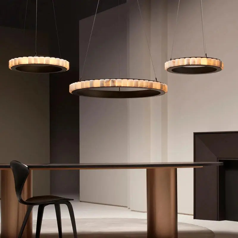 Vimar – Modern Luxury LED Pendant Light with Dimmable Marble Design Lampasa.com