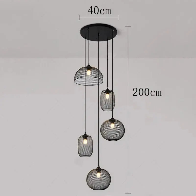 Tyra – Modern Spiral Dimmable LED Staircase Chandelier Lampasa.com