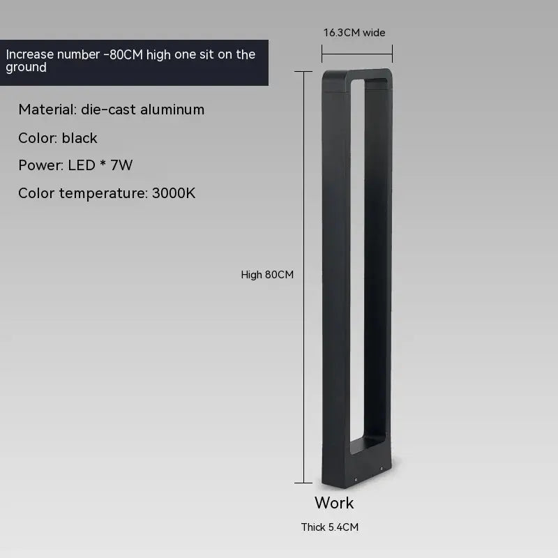 Modern Arch-Shaped IP65 Outdoor LED Floor Lamp for Stylish, Durable Lighting Kozyled