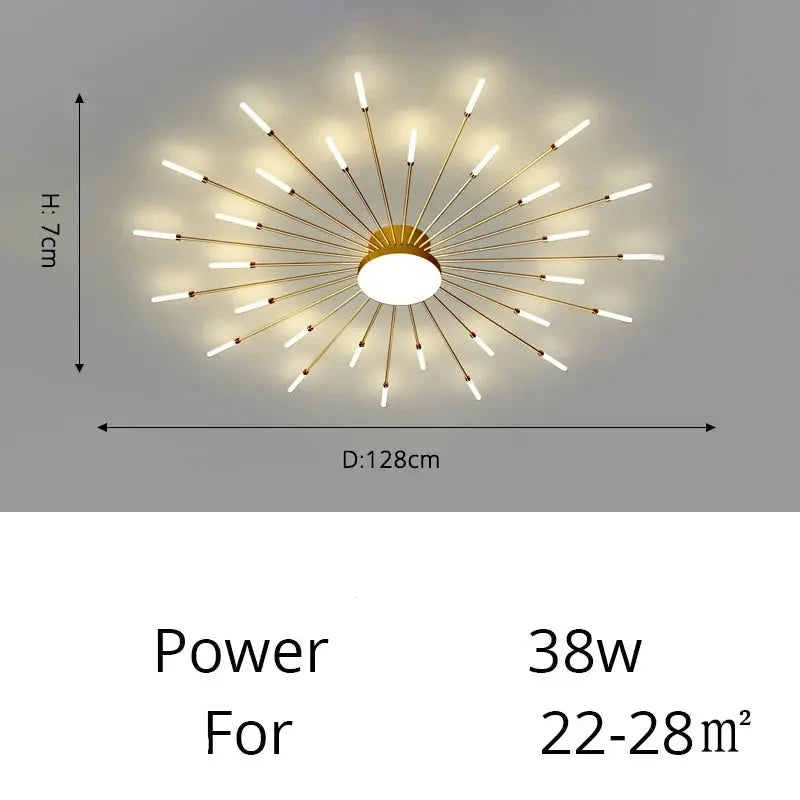Fan-shaped LED ceiling light Arlo™ Spingar.com