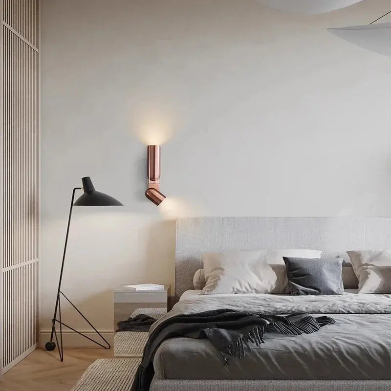 Mia – Postmodern Adjustable Head LED Wall Lamp for Versatile Lighting Kozyled