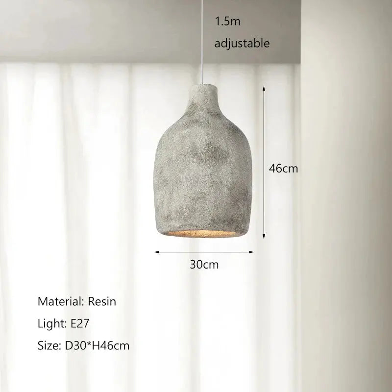 Handmade Japanese Wabi Sabi LED Pendant Lamp Satoko SPINGAR.COM