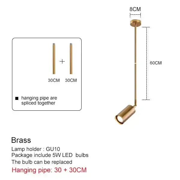 Lirian – Scandinavian adjustable Head LED Pendant Spotlight Lampasa.com